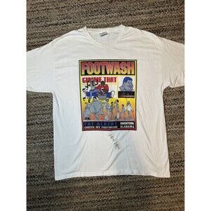 Vintage I Survived 2005 Footwash T Shirt FUBU Fat Albert Hanes Heavyweight Sz XL